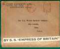 GREAT BRITAIN -1938 ADVERTISING COVER  From COVENTRY DIEHEADS From COVENTRY To CONN, USA By Boat S.S EMPRESS OF BRITAIN - Brieven En Documenten