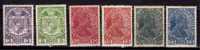 Liechtenstein 1917.18 N 4 / 9  Neuf X   Serie Compl. - Unused Stamps