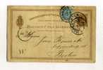 - DANEMARK . AFFRANCHISSEMENT COMPOSE AVEC ENTIER   SUR CP DE 1883   POUR L´ALLEMAGNE - Postal Stationery