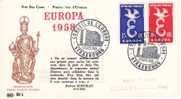 FRANCE 1958 EUROPA CEPT FDC - 1958