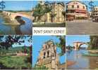 PONT SAINT ST ESPRIT Gard 30 : Multivues La Place Rotonde église St Pierre Beffroi Vieux Pont Sur L'ardèche - Pont-Saint-Esprit