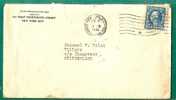 USA - 1916 COVER NEW YORK To CHAMPVENT, SWITZERLAND (reception At Back) Tied By Washington 5c Blue Solo Stamp - Storia Postale