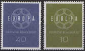 Germania 1959 Europa 2 Vl  Nuovi Serie Completa - 1959