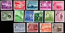 MAURITIUS..1953..Michel # 243-257...MLH...MiCV - 75 Euro. - Maurice (1968-...)