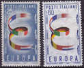 Italia 1957 Europa 2 Vl  Nuovi Serie Completa - 1957