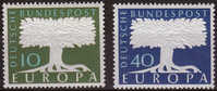 Germania 1957 Europa 2 Vl  Nuovi Serie Completa - 1957