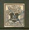 Hanover 1856 Used Stamp  1/30 Thaler Black (network) Nr. 10 - Hannover