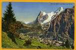 MÜRREN. Mit Elger Und Mönch. Affranchie Hilterfingen  1934.Suisse - Hilterfingen