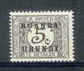 Ruanda-Urundi - COB TX N° 9 - Charnière - Unused Stamps