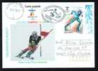 Jeux Olimpiques Vancouver 2010 SKI ,stamps Obliteration Concordante On Card - Romania. - Hiver 2010: Vancouver