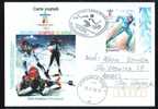 Jeux Olimpiques Vancouver 2010  SKI BIATLLON ,stamps Obliteration Concordante On Card - Romania. - Winter 2010: Vancouver