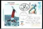 Jeux Olimpiques Vancouver 2010  SKI LIBER,stamps Obliteration Concordante On Card - Romania. - Hiver 2010: Vancouver