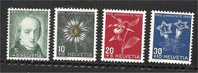 Switzerland - Scott B126-B129 (MH) - Unused Stamps