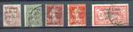 Lib 95 - YT 22*-25-26-28-31 Obli - Used Stamps