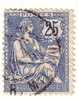 Nº 127  25 C. Azul De 1902  Cachet, Y Centrado - Used Stamps