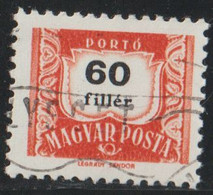 Hungria 1958 Scott J241 Sello º Postage Due Numero Basicos Michel P235X Yvert T229A Magyar Posta Hungary Stamps - Oblitérés