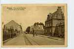 011154  -  FLEURUS  -  Chaussée De Charleroi Et Ecole Communale Des Filles - Fleurus