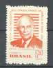 Brazil 1960 Mi. 974 Airmail Besuch Des Präsidenten Von Amerika Dwight D. Eisenhower MH* - Ongebruikt