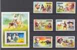 Liberia 1975 100th Anniversary Of The Birth Dr. A.Schweitzer Set Of 6+ Block  MNH - Elefantes