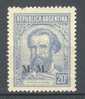 Argentina Ministerium Service Dienst (VI B) 1935 Mi. 416  20 C Juan Martin Güemes Overprinted M. M. MH* - Dienstzegels