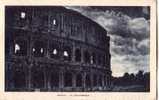 ROMA NOTTURNA IL COLOSSEO VG 1921- ORIGINALE D´EPOCA GUARDA - Kolosseum