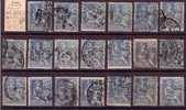 Nº 118  25 C. Azul De 1900-01 Super Lote 21 Sellos Xxi - Used Stamps