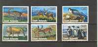 Cook Island 1992 Fauna Animals-Birds-Penguins Mamals Set Of 6 (3) MNH - Penguins