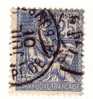 Nº 114  25 C. Azul De 1900-01 Cachet Doble - Used Stamps