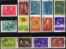 2 Sport-Serien Sowjetunion 1849/62+2369/78 O 6€ Spartakiade Volleyball Rudern Olympia Rom Olympic Set Bf USSR CCCP SU - Verano 1956: Melbourne