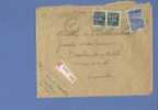 768+771 Op Aangetekende Brief Met Stempel EUPEN Op 18/6/49 (Oostkanton - Canton De L´est) - 1948 Export