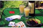 Dur Dur Les Vacances! Cartes ,Pastis, Olives As De Coeur La Carte Postale Europeenne - Playing Cards