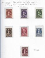 41083) Francobolli Belgio Serie 1931 Effige Regina Elisabetta - Pro Opere Antitubercolari  - MNH** - 1929-1941 Big Montenez