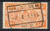 Belgium Chemin De Fer Railway Deluxe Chemin De Fer MALDEGEM No. 2  1944 Cancel !! - Other & Unclassified