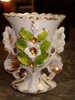 Ancien Vase De Marié En Procelaine Vieux Paris. Fin 19eme Siècle / Début 20eme Siècle. Décor Floral - Andere & Zonder Classificatie