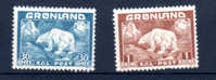 Groenland 1938-46, Ours Polaire, 7 - 9 *, Cote 26,50 € - Ungebraucht