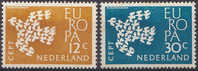 Paesi Bassi 1961 Europa 2 Vl  Nuovi Serie Completa - 1961