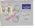GOOD OLD FRANCE Airmail Postal Cover To ITALY 1957 - Good Stamped + Nice Cancels - 1927-1959 Covers & Documents
