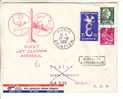 GOOD OLD FRANCE Airmail Postal Cover To USA 1958 - Good Stamped + Nice Cancels - 1927-1959 Lettres & Documents