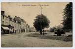 Cpa CARENTAN Place Du Valnoble -restaurant De La Gare Clients En Terrasse - ELD 15 - Carentan