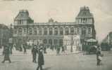 Carte De Belgique : BRUXELLES  La Gare Avec Tramway, Attelage Et Pub DUNLOP    A VOIR  !! - Transport (rail) - Stations