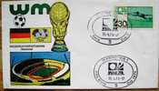 1974 GERMANY COVER SOCCER FIFA WORLD CUP FUSSBALL WM FOOTBALL HANNOVER STADIUM - 1974 – Germania Ovest