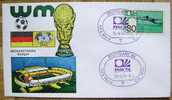 1974 GERMANY COVER SOCCER FIFA WORLD CUP FUSSBALL WM FOOTBALL STUTTGART STADIUM - 1974 – Westdeutschland