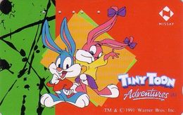 Télécarte JAPON / 110-011 WARNER BROS COMICS LAPIN BUGS BUNNY - RABBIT Tiny Toon - Nissay JAPAN Phonecard - HASE Assu 29 - BD