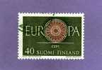 FINLANDE TIMBRE N° 502 OBLITERE EUROPA 1960 - Oblitérés