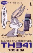 Télécarte Japon / 110-011 - LAPIN BUGS BUNNY & Publicité Téléphone ** TOSHIBA TH 341 ** - RABBIT Japan Phonecard - 44 - BD