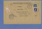 693+768 Op Aangetekende Brief Met Stempel FLEMALLE (VK) - 1948 Export