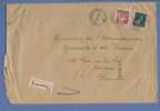 696+769 Op Aangetekende Brief Met Stempel WELKENRAEDT (Oostkanton - Canton De L´est) (VK) - 1948 Exportación