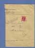 528 Op Halve Brief Met Stempel NAMUR Met Stempel REMBOURSEMENT  (VK) - 1936-1957 Col Ouvert