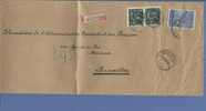 768+771 Op Aangetekende Brief Met Stempel MALMEDY (Oostkanton - Canton De L´est)  (VK) - 1936-1957 Open Kraag