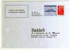 Entier Postal POSTREPONSE Nord Lille BAKKER Jardinage Jardin Autorisation 10080 N° Au Dos: 09P535 - PAP: Antwort/Beaujard